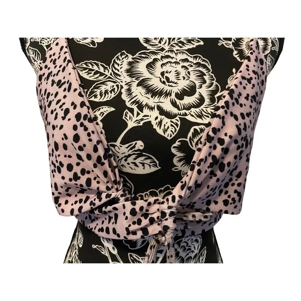 Nwt Nasty Gal Dalmatian Print Bikini Top Summer Beach Coastal Vacation